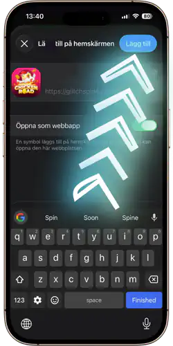 Chicken Road App - Lägg till