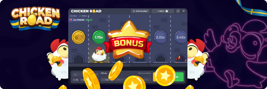 Chicken Road demoläge med cashout-knapp och demo-märke synligt